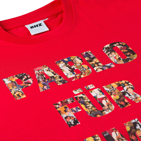 Lade das Bild in den Galerie-Viewer, PABLO FÜR IMMER T-SHIRT ROT
