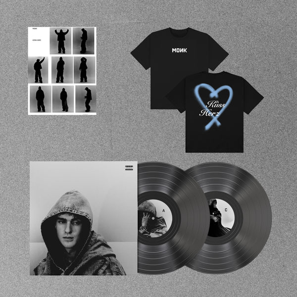 Lade das Bild in den Galerie-Viewer, KÜSS HERZ - VINYL+SHIRT BUNDLE
